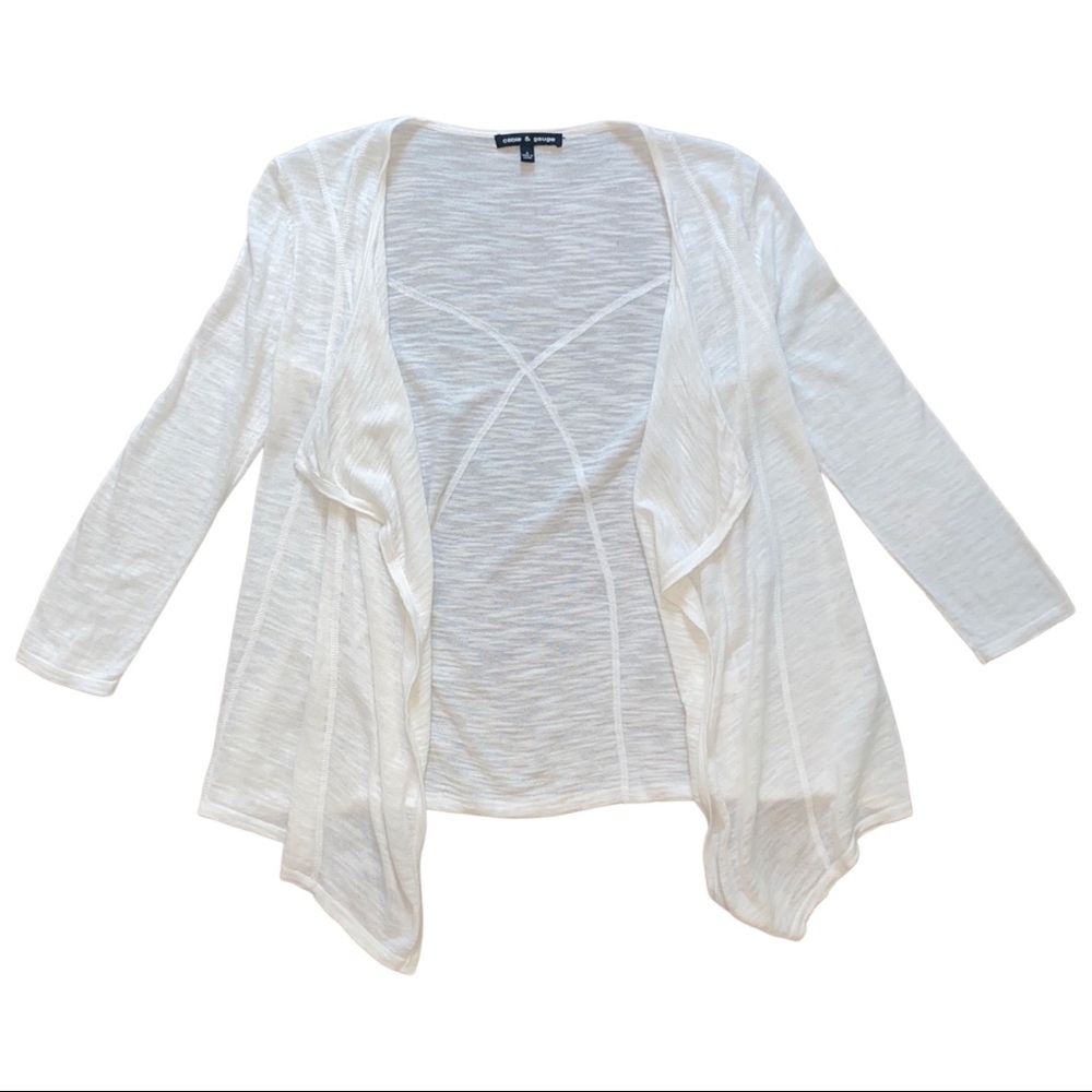 Cable and Sage White Cardigan Formal Dressy- Size S